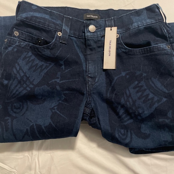True Religion Blue Liberty Jeans Pattern Vintage with tags - Picture 2 of 8